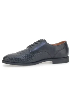 Scarpe Stringate Nere con Trama Intrecciata Johes Land 16811610