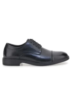 Scarpe stringate nere eleganti in vera pelle Ferré FU210C215