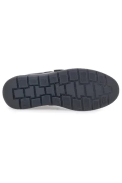 Scarpe Stringate Nere in Pelle Con Strappo Max Dillan