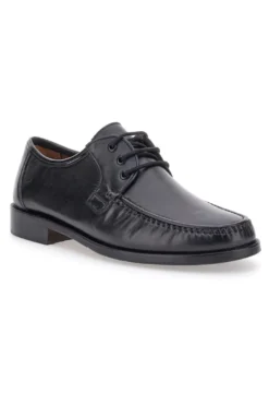 Scarpe Stringate Nere in Pelle Claremorris 652