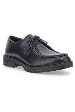 Scarpe Stringate Nere In Pelle Altemberg 2202
