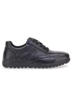 Scarpe stringate nere in vera pelle Claremorris 1310460