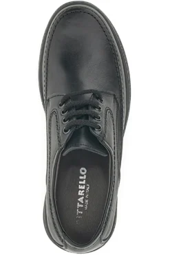 Scarpe Stringate Nere In Vera Pelle Pittarello 2182