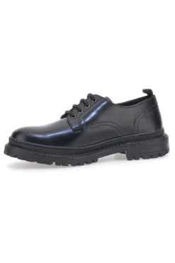 Scarpe Stringate Nere In Vera Pelle Altemberg 22031