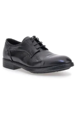 Scarpe stringate nere in vera pelle eleganti Pittarello Plus 1215P