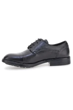 Scarpe stringate nere in vera pelle eleganti Pittarello Plus 1215P