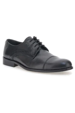 Scarpe Stringate Nere In Vera Pelle Made In Italy Pittarello 7715
