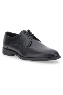 Scarpe Stringate Nere In Vera Pelle Max Dillan 401