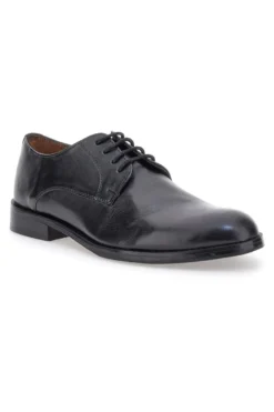 Scarpe Stringate Nere In Vera Pelle Claremorris 565