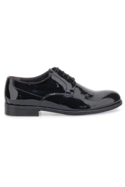 Scarpe stringate nere in vernice lucida Pittarello 600