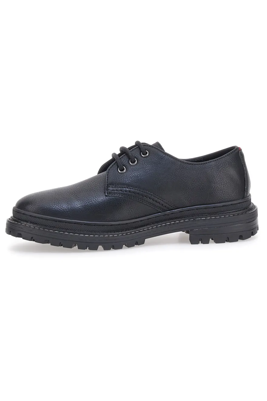 Scarpe Stringate Nere Johes Land 2311