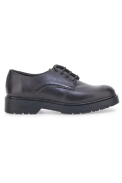 Scarpe Stringate Nere Vera Pelle Mio Tempo 258981