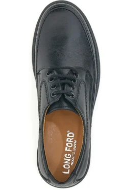 Scarpe Stringate Nere Vera Pelle LONGFORD 2