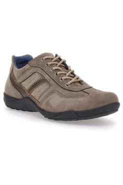 Scarpe Stringate Taupe In Vera Pelle Pittarello Eco 7016