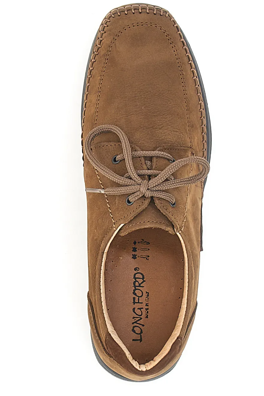 Scarpe Stringate Taupe in Vera Pelle Longford 2023