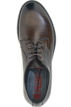 Scarpe stringate testa di moro in vera pelle eleganti Pittarello Plus 1115