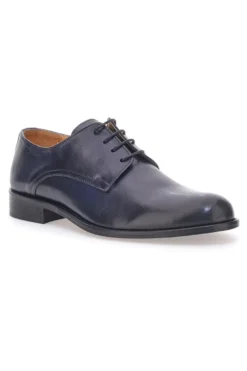 Scarpe Stringate Vera Pelle Blu Pittarello Plus 623