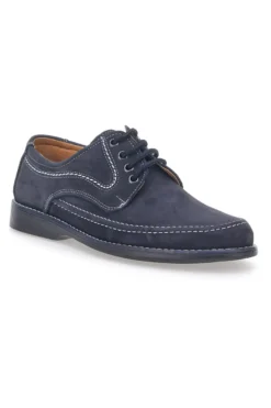Scarpe Stringate Vera Pelle Blu Longford 2