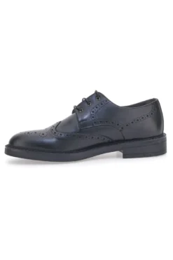 Scarpe Stringate Vera Pelle Nere Longford 595