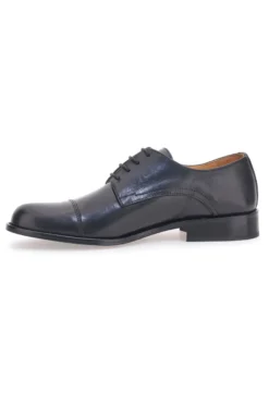 Scarpe Stringate Vera Pelle Nera Pittarello Plus 613