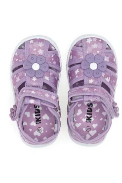 Scarpe viola con doppio strappo Pitt kids PK2876B
