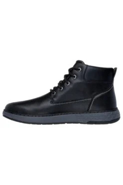 Scarponcini neri impermeabili con memory foam Skechers Garlan Deno