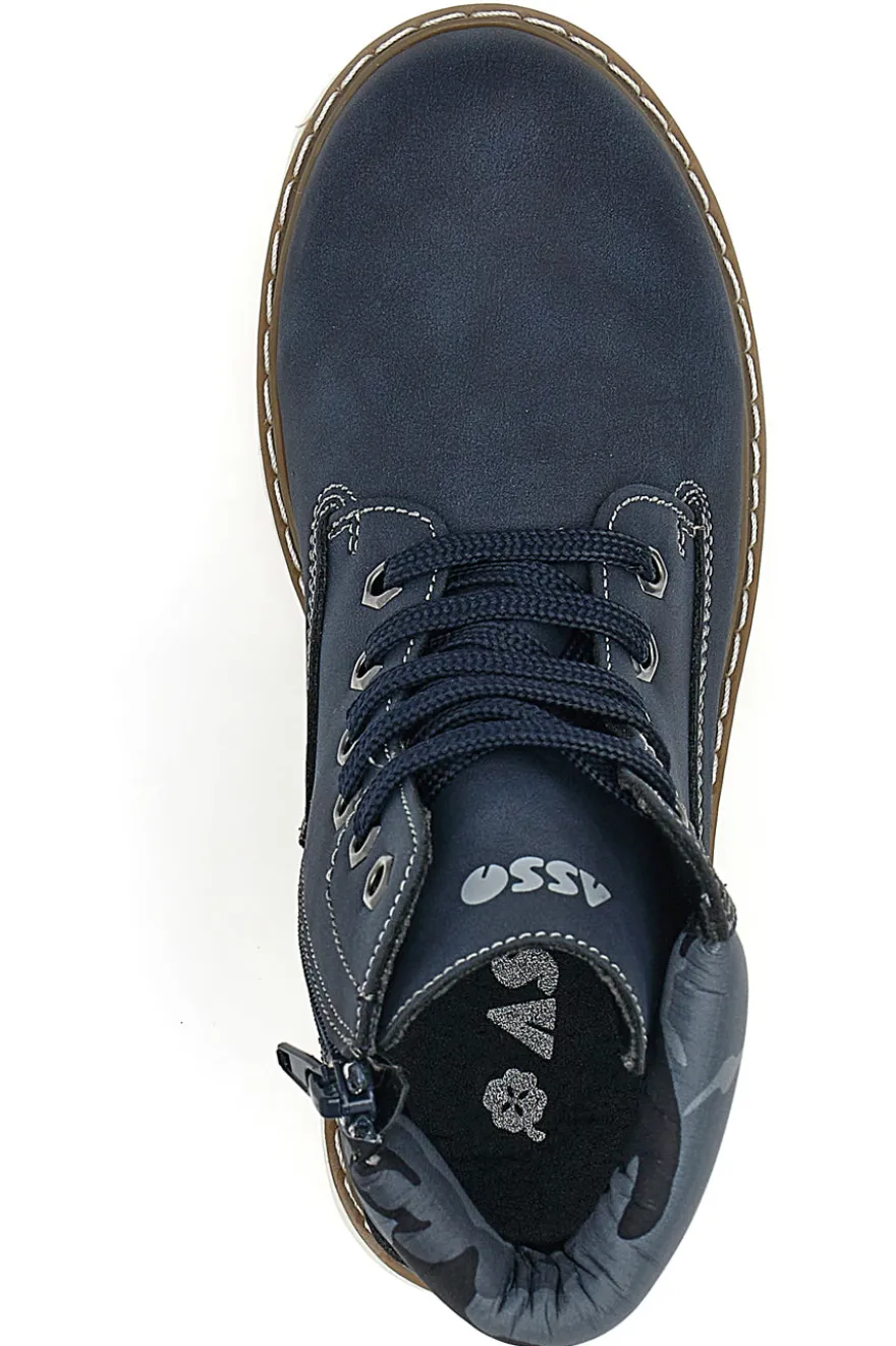 Scarponcino Blu Asso 158020