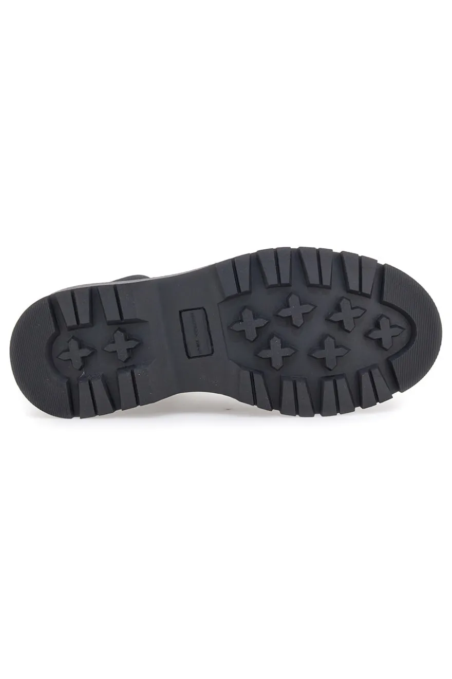 Schwarze Beatles-Stiefeletten mit seitlichem elastischem Baumwollgürtel CBM421P89