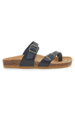 Schwarze Bio Up Flip Flops Hausschuhe 26410