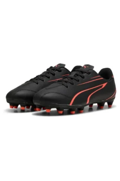 Schwarze Fußballschuhe mit Stollen PUMA VITORIA FG/AG JR