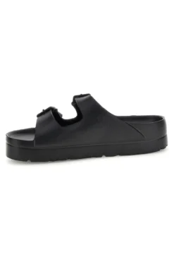 Schwarze Hausschuhe mit doppelter Schnalle Everlast EV125WS