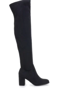 Schwarze kniehohe Stiefel LE HAVRE PARIS 1243