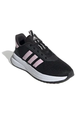 Schwarze Laufschuhe mit rosa Streifen aus atmungsaktivem Mesh Adidas X_PLRPATH
