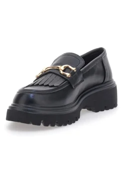 Schwarze Loafers mit Fransen PITTARELLO CAPSULE 24179007
