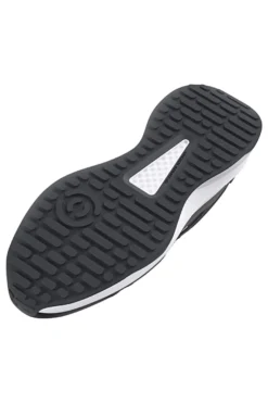 Schwarze Mesh-Sneaker mit Under Armour Charged Edge-Ledereinsätzen