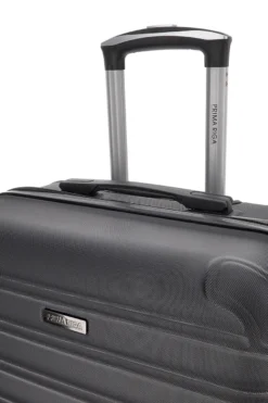 Schwarzer Hartschalenkoffer mit schwenkbaren Rollen Prima riga PR167/G
