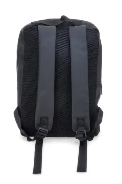 Schwarzer Rucksack mit vertikaler Vordertasche Biagiotti MOI LB25W-464/1/Z