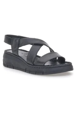 Schwarze Sandalen mit elastischer Rückseite und Plateau PITTARELLO FOCUS 3316124