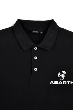 Schwarzes Kurzarm-Poloshirt Abarth AH24SS152