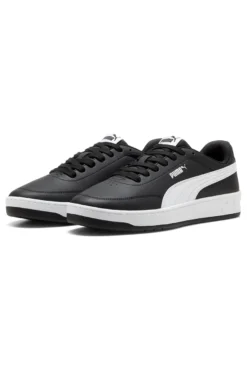 Schwarze Sneaker mit weißem Profil Court Classic Clean Puma