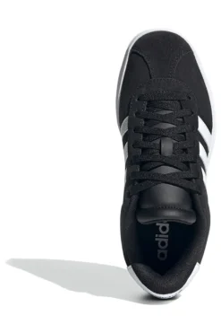 Schwarze Sneakers mit Plateausohle Adidas VL COURT BOLD J