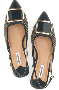 SCHWARZE SPITZE SLINGBACK-BALLERINAS MARIELLA BURANI 51089