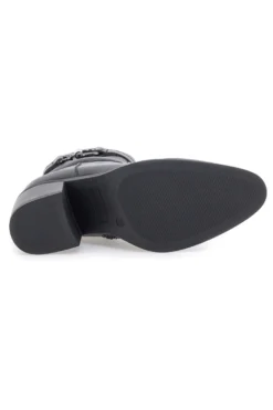 Schwarze Stiefeletten mit Absatz und Gürtel-Detail Pittarello Capsule BT24186003