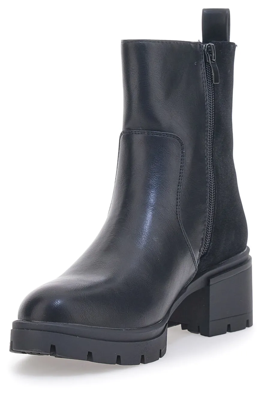 Schwarze Stiefeletten mit Absatz GMV 296