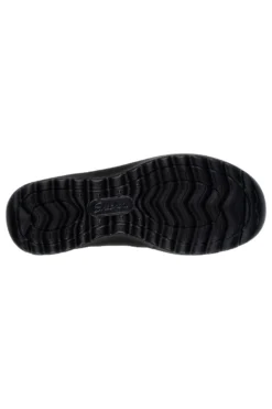 Schwarze Stiefeletten mit Reißverschluss und Memory Foam Skechers Lovely Vibe Fall In Bloom