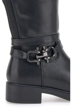 Schwarze Stiefel mit Schelle Energy 295