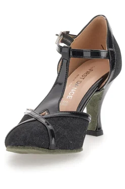 Schwarze Tanzschuhe mit mittlerem Absatz The First Dance 4325