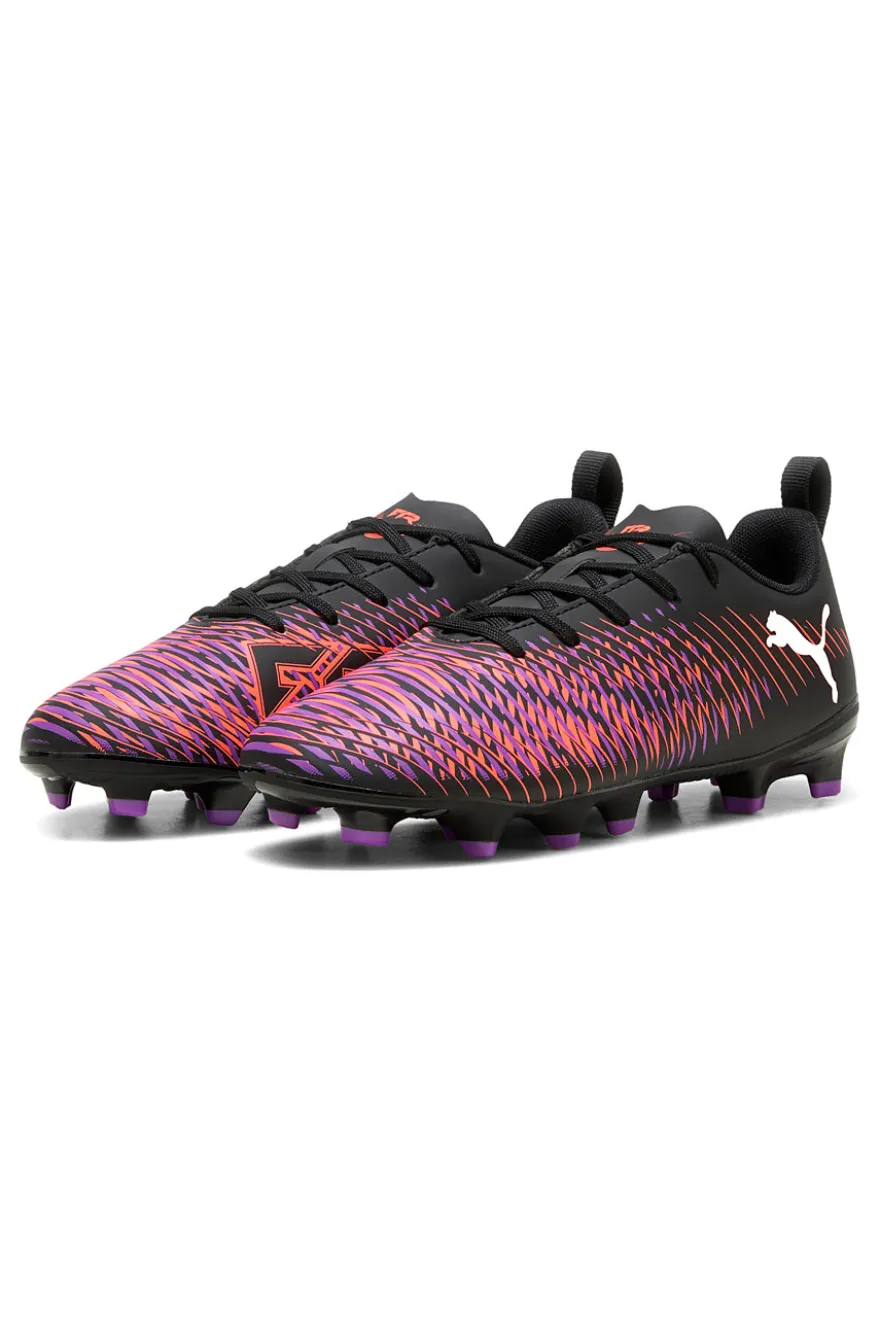 Schwarz-lila Fußballschuhe PUMA FUTURE 8 PLAY FG/AG JR