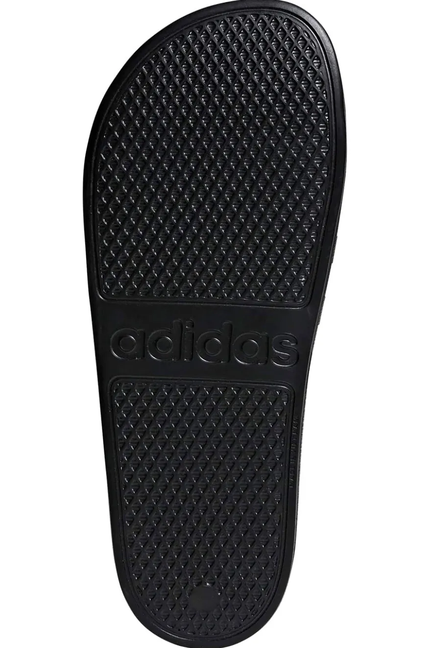 Schwarz-weiße Adidas Adilette Aqua Hausschuhe