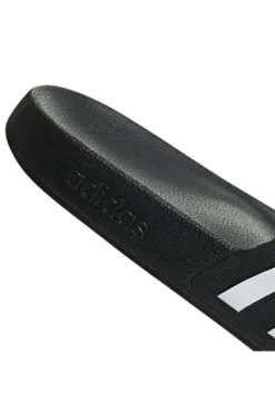 Schwarz-weiße Adidas Adilette Aqua Hausschuhe